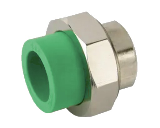 Unión inserto hembra PPR con inserto metálico para termofusión fabricada por G&Q