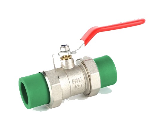 Válvula doble unión esférica PPR para termofusión fabricada por G&Q