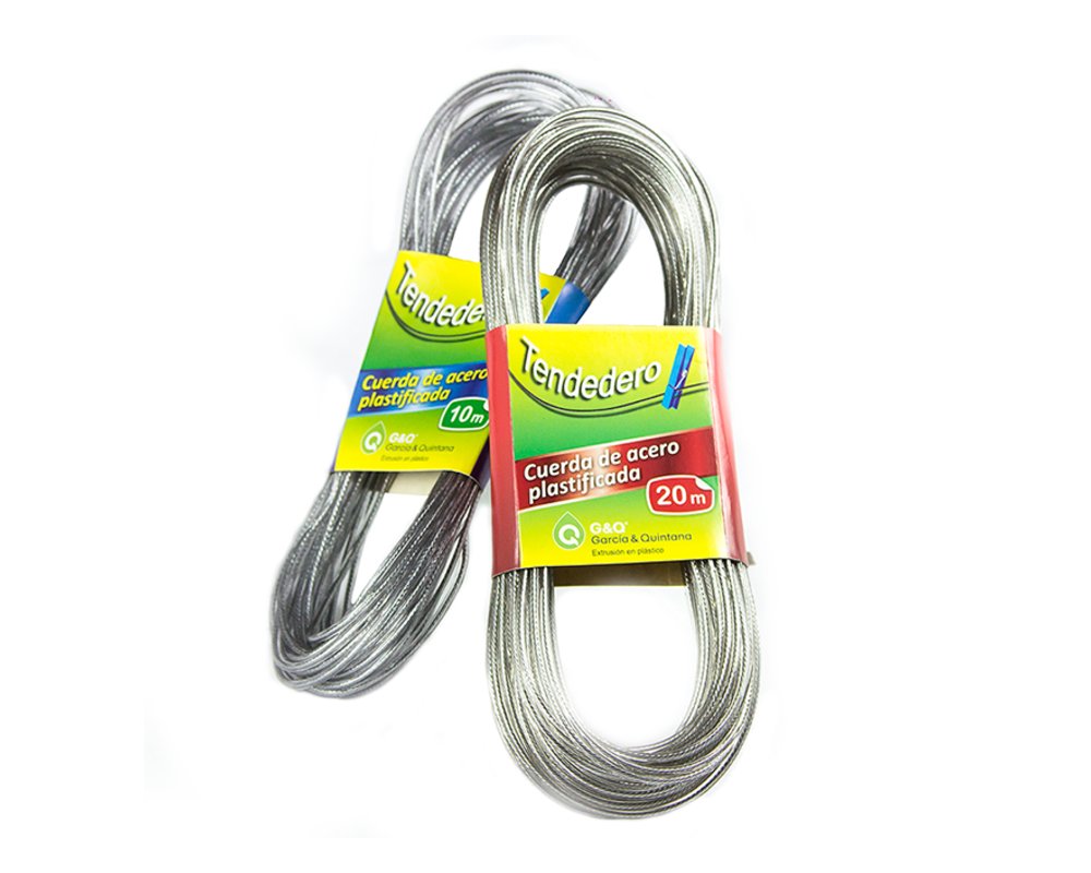 Tendedero de cuerda de acero plastificada fabricado por G&Q